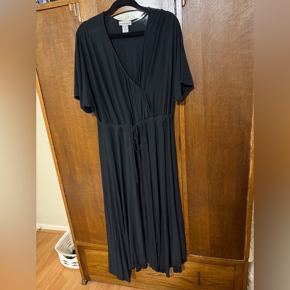 Jessica London Classic Black Maxi Dress, 18